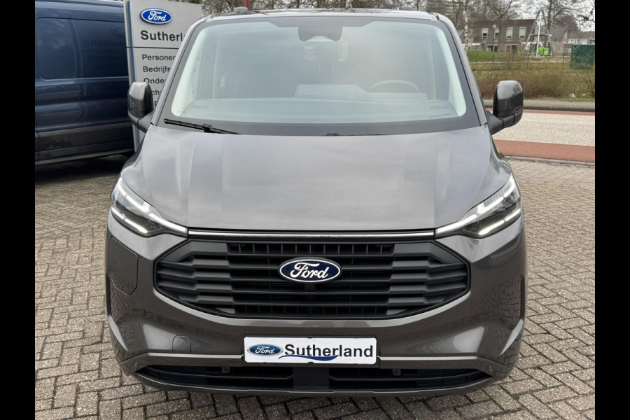 Ford Transit Custom 320 2.5 PHEV L2H1 Limited DC |SCI| Dubbele cabine | Adaptive Cruise Control | Groot middenconsole | 8-weg verstelbare & verwarmbare passagiersstoel | 13 polige trekhaak | 17 inch lichtmetalen velgen | Verwarmbaar stuurwiel | Draadloos opladen | Adaptieve LED koplampen | Reservewiel