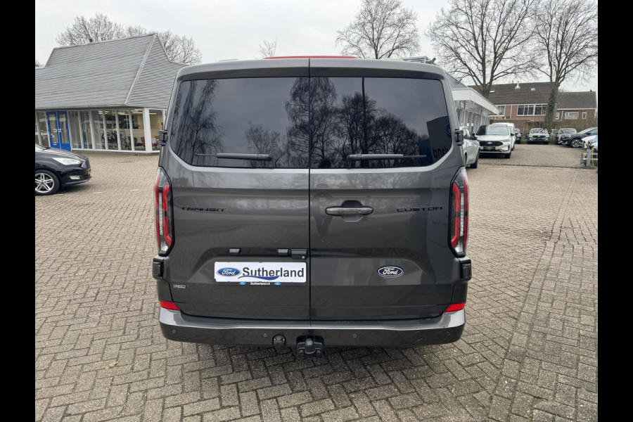Ford Transit Custom 320 2.5 PHEV L2H1 Limited DC |SCI| Dubbele cabine | Adaptive Cruise Control | Groot middenconsole | 8-weg verstelbare & verwarmbare passagiersstoel | 13 polige trekhaak | 17 inch lichtmetalen velgen | Verwarmbaar stuurwiel | Draadloos opladen | Adaptieve LED koplampen | Reservewiel