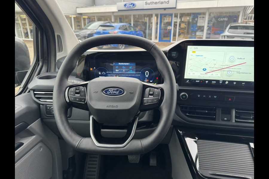 Ford Transit Custom 320 2.5 PHEV L2H1 Limited DC |SCI| Dubbele cabine | Adaptive Cruise Control | Groot middenconsole | 8-weg verstelbare & verwarmbare passagiersstoel | 13 polige trekhaak | 17 inch lichtmetalen velgen | Verwarmbaar stuurwiel | Draadloos opladen | Adaptieve LED koplampen | Reservewiel