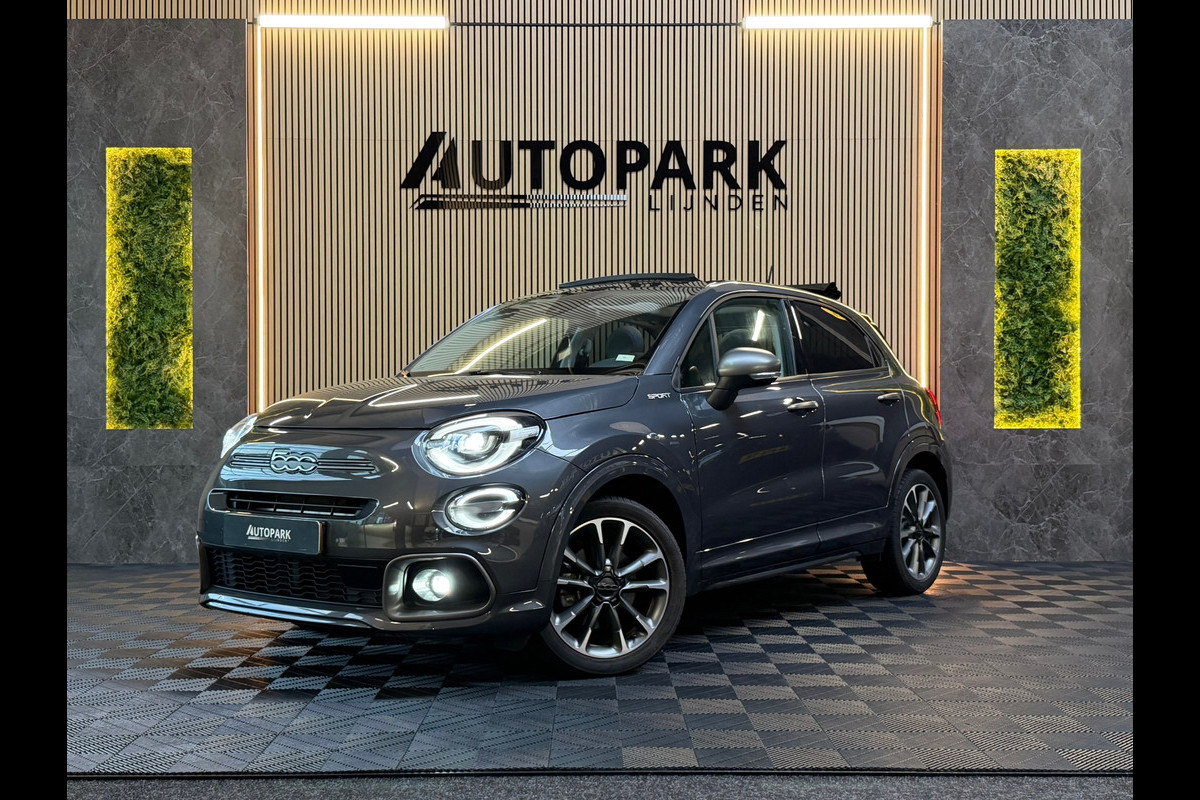 Fiat 500X 1.5 Hybrid Sport |CABRIO|OPENDAK| KEYLESS | CAMERA |HALFLEDER | AUTOMAAT |LANE ASSIST|CARPLAY|BOMVOL!