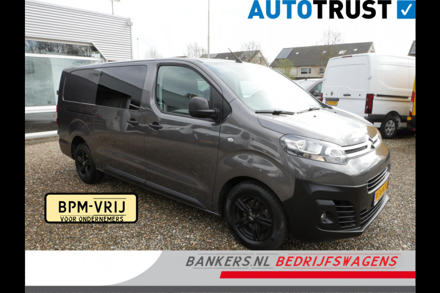 Citroën Jumpy 2.0 BlueHDI 120PK, L3, Dubbel cabine, Airco, 2 x Schuifdeur