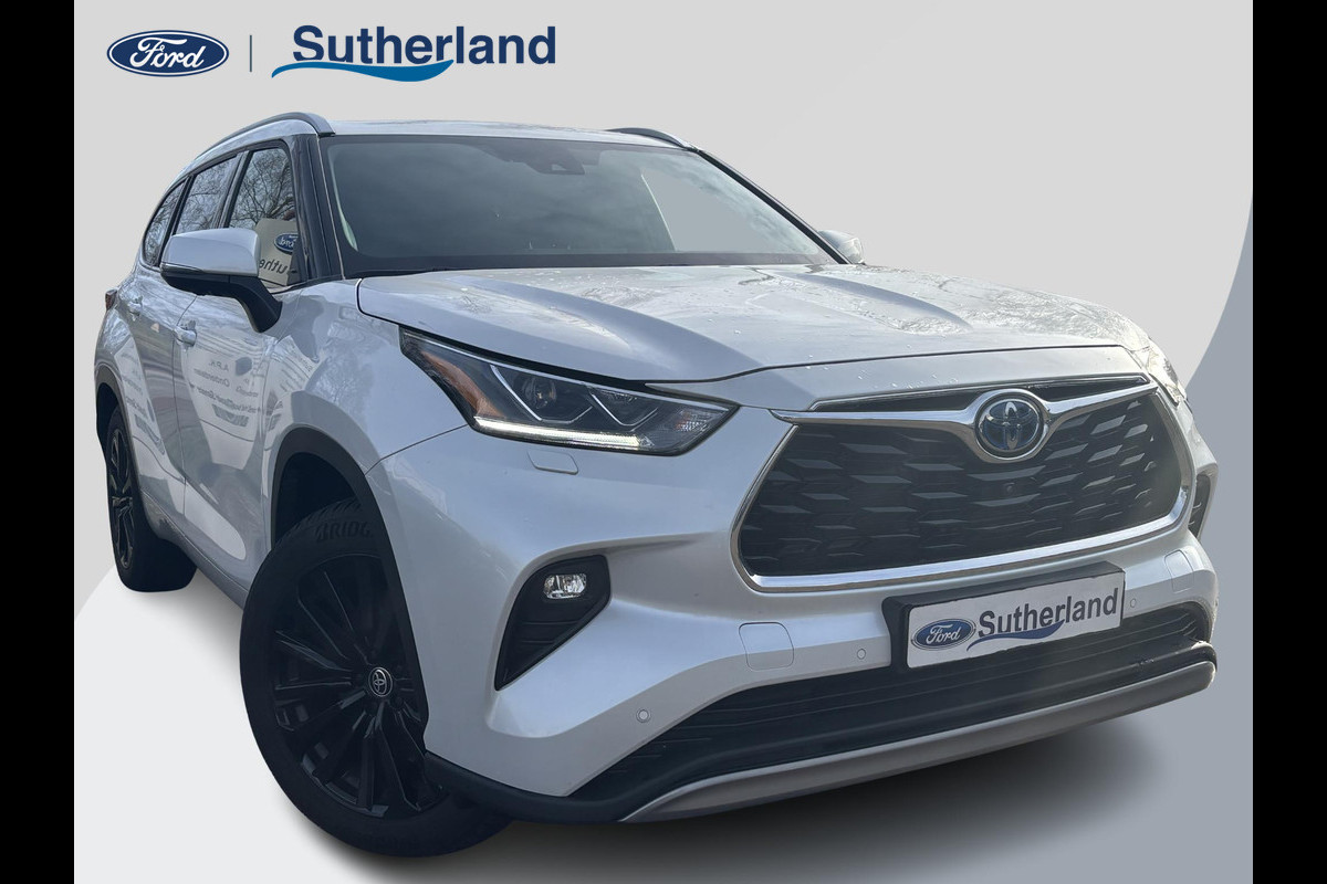 Toyota highlander 2.5 AWD Hybrid Premium | Bellen voor bezichtiging  | 7p |  Panoramadak | 360 graden camera | Platinum Pearl White | Adaptieve cruisecontrol | JBL audio | Head up Display | Stoelverwarming | Achterbank verwarmd | SCI