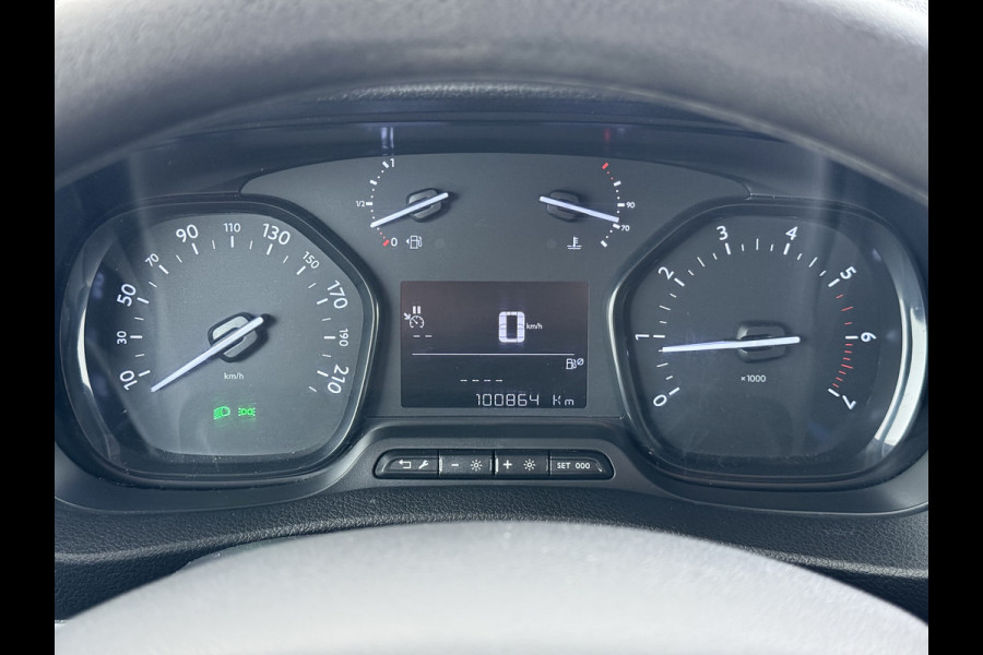 Opel Vivaro 2.0D 123pk L2H1 3-Pers. EURO6 Navi Apple Carplay Android Mirror Link Airco Cruise Control Regen-Lichtsensor Bluetooth Edition Schuifdeur Betonplex Vloer Lat om Lat betimmering Achterdeuren Origineel Nederlandse Auto