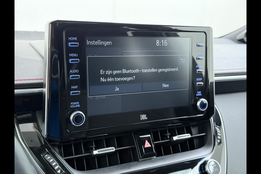 Toyota Corolla 2.0I 184 PK Hybride AUT. Trekhaak Pano-Dak Camera Adaptive-Cruise Apple Carplay Android Stoel+Stuurverwarming Navi* Ecc JBL®-Aud Led Privacy Glas Lane Assist Regen-Lichtsensor Keyless Voorruit Verwarmbaar Dodehoekdetectie Zeer compleet!