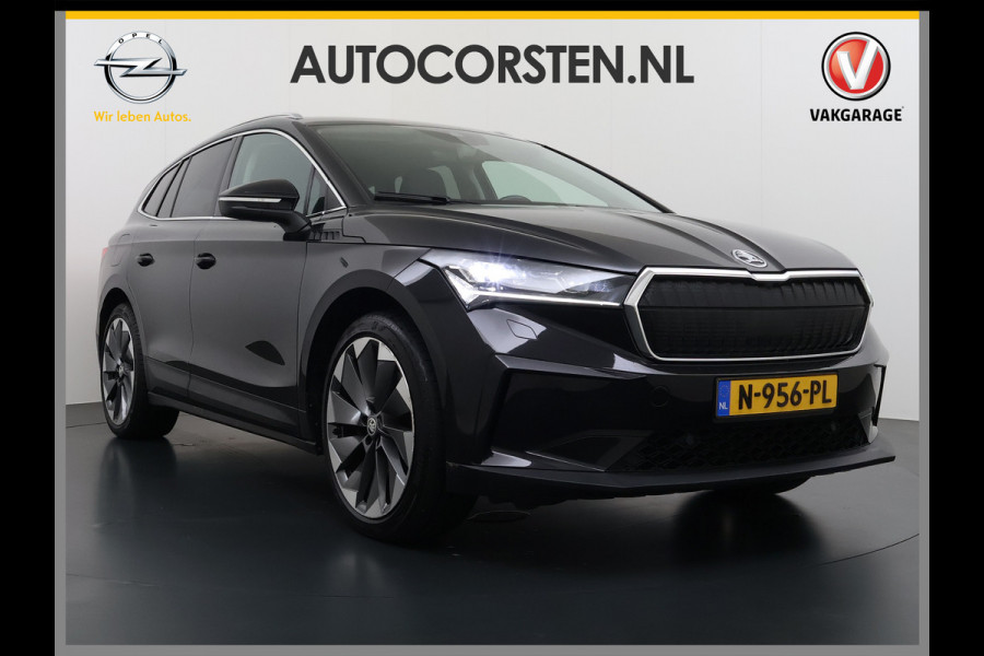Škoda ENYAQ iV 80 SOH 92% Trekhaak Lmv 21" Stoel+Stuurverwarming Matrix Led Camera Apple Carplay Android Auto Navi Ecc Cruise Control Pdc Draadloze telefoonlader Keyless Advanced Privacy Glas Led Isofix DAB Comfort+Klimaat+Licht Pakket 1.000KG Trekgewicht 1e Eigenaar Origineel Nederlandse Auto 1.000kg trekvermogen € 54.000 nieuw