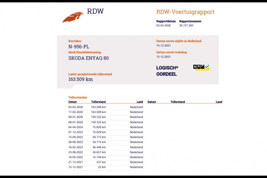 Škoda ENYAQ iV 80 SOH 92% Trekhaak Lmv 21" Stoel+Stuurverwarming Matrix Led Camera Apple Carplay Android Auto Navi Ecc Cruise Control Pdc Draadloze telefoonlader Keyless Advanced Privacy Glas Led Isofix DAB Comfort+Klimaat+Licht Pakket 1.000KG Trekgewicht 1e Eigenaar Origineel Nederlandse Auto 1.000kg trekvermogen € 54.000 nieuw