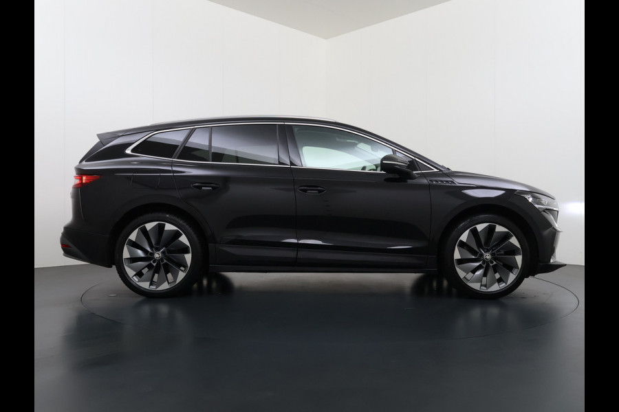 Škoda ENYAQ iV 80 SOH 92% Trekhaak Lmv 21" Stoel+Stuurverwarming Matrix Led Camera Apple Carplay Android Auto Navi Ecc Cruise Control Pdc Draadloze telefoonlader Keyless Advanced Privacy Glas Led Isofix DAB Comfort+Klimaat+Licht Pakket 1.000KG Trekgewicht 1e Eigenaar Origineel Nederlandse Auto 1.000kg trekvermogen € 54.000 nieuw