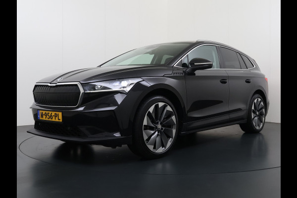 Škoda ENYAQ iV 80 SOH 92% Trekhaak Lmv 21" Stoel+Stuurverwarming Matrix Led Camera Apple Carplay Android Auto Navi Ecc Cruise Control Pdc Draadloze telefoonlader Keyless Advanced Privacy Glas Led Isofix DAB Comfort+Klimaat+Licht Pakket 1.000KG Trekgewicht 1e Eigenaar Origineel Nederlandse Auto 1.000kg trekvermogen € 54.000 nieuw