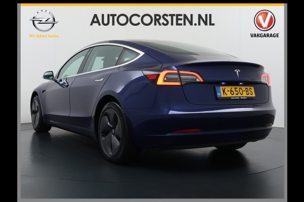 Tesla Model 3 SR+ 325PK LFP-Accu AutoPilot Leer Pano-Dak Adaptive Cruise Lmv 18" Camera's Elektr.-Stuur+Stoelen+Spiegels+Geheugen+Easy-Entry+V SOH 90% Ecc Navi Led DAB Voorverwarmen interieur via App Keyless One-Pedal-Drive Origineel Nederlandse Auto Slechts 26.700km!