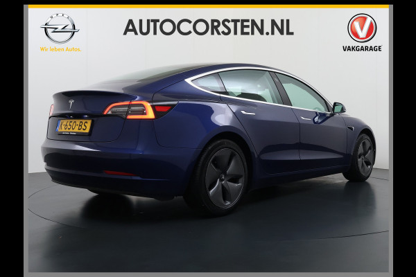 Tesla Model 3 SR+ 325PK LFP-Accu AutoPilot Leer Pano-Dak Adaptive Cruise Lmv 18" Camera's Elektr.-Stuur+Stoelen+Spiegels+Geheugen+Easy-Entry+V SOH 90% Ecc Navi Led DAB Voorverwarmen interieur via App Keyless One-Pedal-Drive Origineel Nederlandse Auto Slechts 26.700km!