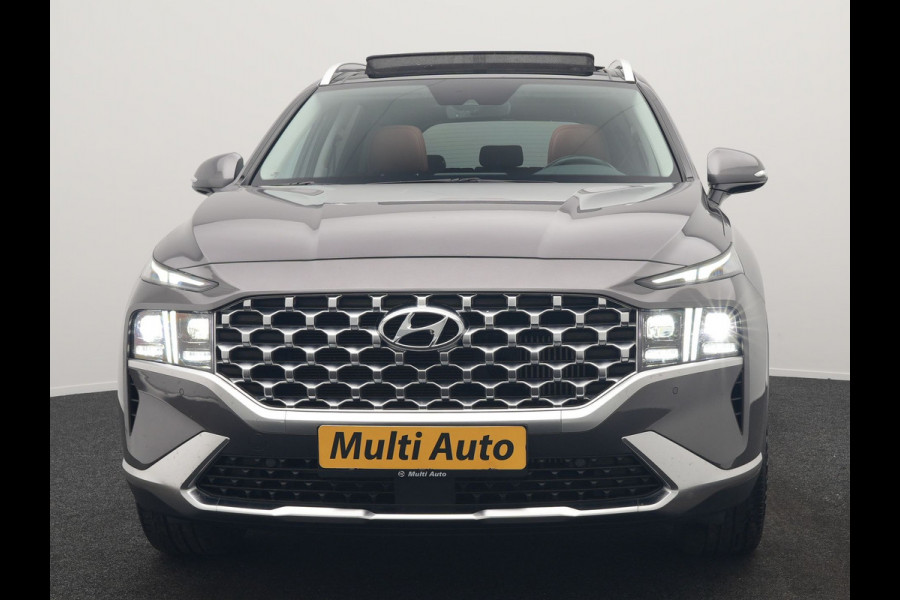 Hyundai Santa Fe 1.6 T-GDI Premium Smart Sky PHEV 266pk Dealer O.H. | Panodak | Adaptive Cruise | Camera | Krell Audio | Lederen Sportstoelen Verwarmd | Apple Carplay | Keyless | Blis | Stuur Verwarmd | Navigatie | DAB | Plug In Hybrid