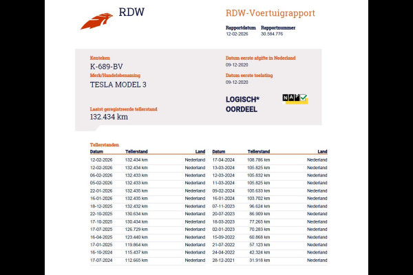 Tesla Model 3 SR+ 325PK Trekhaak LFP-Accu 19" SOH 90% AutoPilot Leer Pano-Dak Adaptive Cruise Lmv 18" Camera's Elektr.-Stuur+Stoelen+Spiegels+ Ecc Navi Led DAB Voorverwarmen interieur via App Keyless One-Pedal-Drive Origineel Nederlandse Auto Fabrieksgarantie op Accu en Motor tot 9-12-2028/160.000km