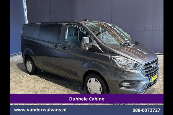 Ford Transit Custom 2.0 TDCI 170pk L2H1 Dubbele Cabine Euro6 Airco | 5-Zits | 2x Zijdeur | Camera | LED Apple Carplay, Android Auto, Cruisecontrol, Parkeersensoren, Stoelverwarming, Verwarmde voorruit 2800kg trekvermogen
