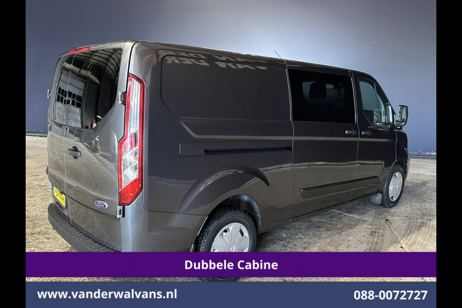 Ford Transit Custom 2.0 TDCI 170pk L2H1 Dubbele Cabine Euro6 Airco | 5-Zits | 2x Zijdeur | Camera | LED Apple Carplay, Android Auto, Cruisecontrol, Parkeersensoren, Stoelverwarming, Verwarmde voorruit 2800kg trekvermogen