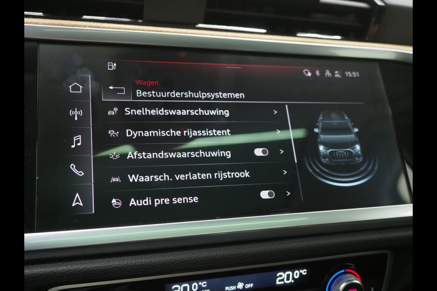 Audi Q3 45 TFSI e S-Line Edition Black | Panoramadak | Two Tone Leder | Sonos | Alcantara Design | Adaptive Cruise