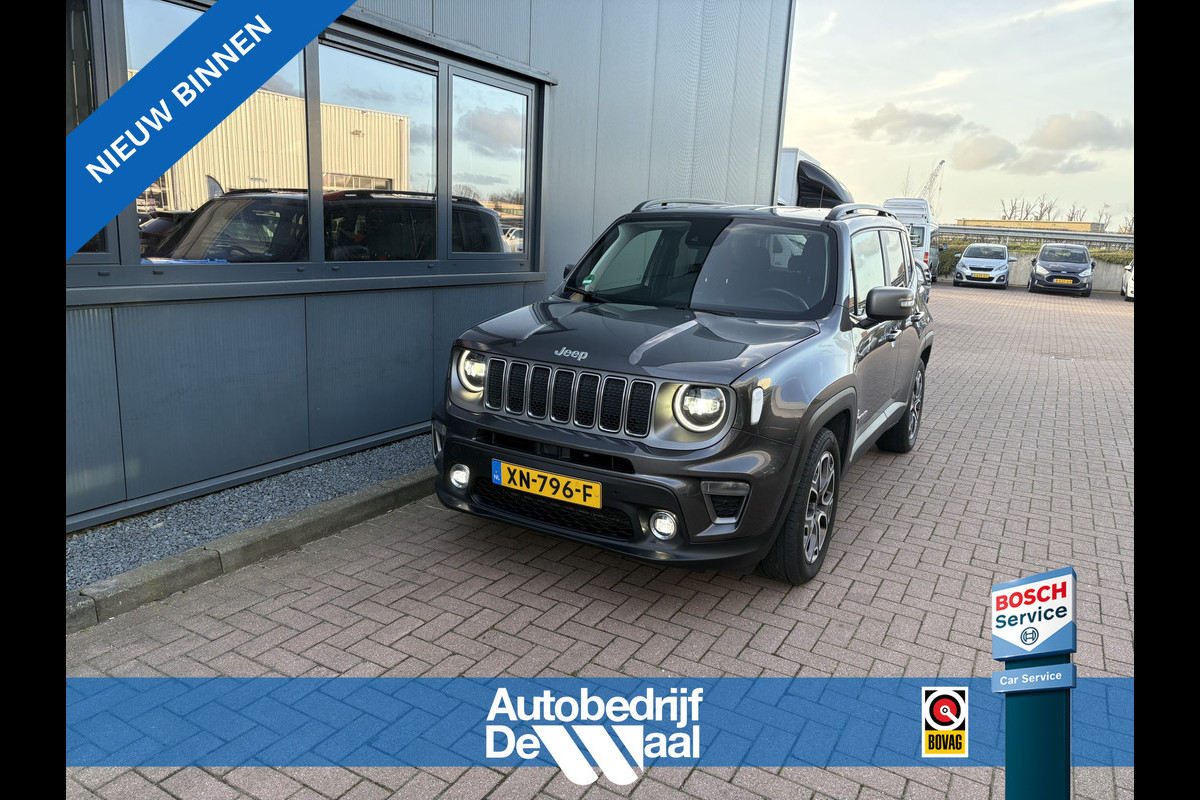 Jeep Renegade 1.3T DDCT 150pk Automaat Limited LED/NAVI/CARPLAY/ADAPT.CRUISE/PDC/TREKHAAK