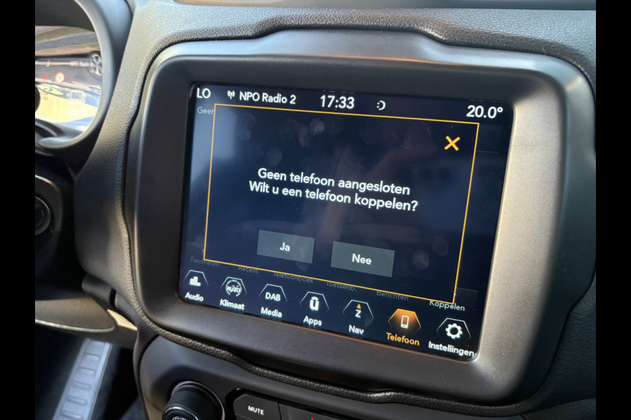 Jeep Renegade 1.3T DDCT 150pk Automaat Limited LED/NAVI/CARPLAY/ADAPT.CRUISE/PDC/TREKHAAK