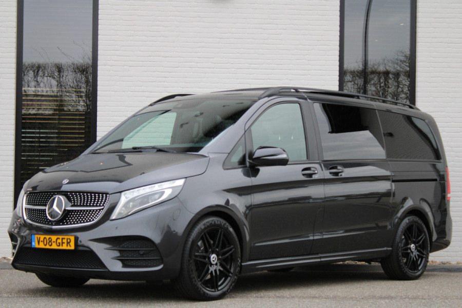 Mercedes-Benz V-Klasse 300d / Lang / AMG / DC / Panorama / 2x Schuifdeur / Apple Carplay / 360 Camera / Leer / Nette Staat.