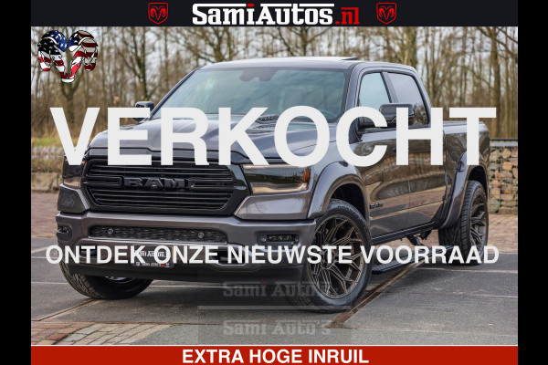 Dodge Ram 1500 Laramie Sport 5.7 V8 HEMI 402PK 4x4 | Panorama dak | 12' Scherm |Granite Crystal Metallic | Crew Cab | 5 Persoons | Dubbele Cabine | DC | VOORRAAD NR 2526 - 1272 |