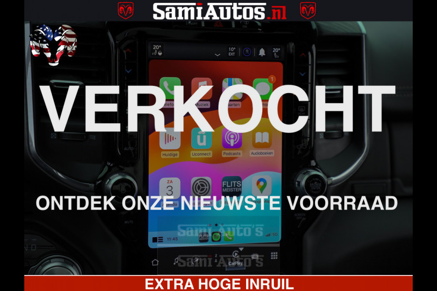Dodge Ram 1500 Laramie Sport 5.7 V8 HEMI 402PK 4x4 | Panorama dak | 12' Scherm |Granite Crystal Metallic | Crew Cab | 5 Persoons | Dubbele Cabine | DC | VOORRAAD NR 2526 - 1272 |