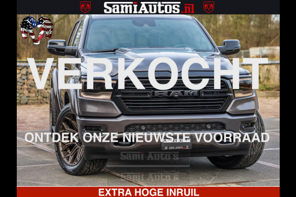 Dodge Ram 1500 Laramie Sport 5.7 V8 HEMI 402PK 4x4 | Panorama dak | 12' Scherm |Granite Crystal Metallic | Crew Cab | 5 Persoons | Dubbele Cabine | DC | VOORRAAD NR 2526 - 1272 |