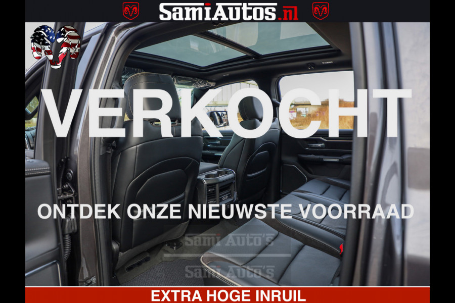 Dodge Ram 1500 Laramie Sport 5.7 V8 HEMI 402PK 4x4 | Panorama dak | 12' Scherm |Granite Crystal Metallic | Crew Cab | 5 Persoons | Dubbele Cabine | DC | VOORRAAD NR 2526 - 1272 |