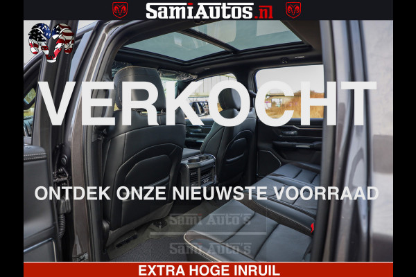 Dodge Ram 1500 Laramie Sport 5.7 V8 HEMI 402PK 4x4 | Panorama dak | 12' Scherm |Granite Crystal Metallic | Crew Cab | 5 Persoons | Dubbele Cabine | DC | VOORRAAD NR 2526 - 1272 |