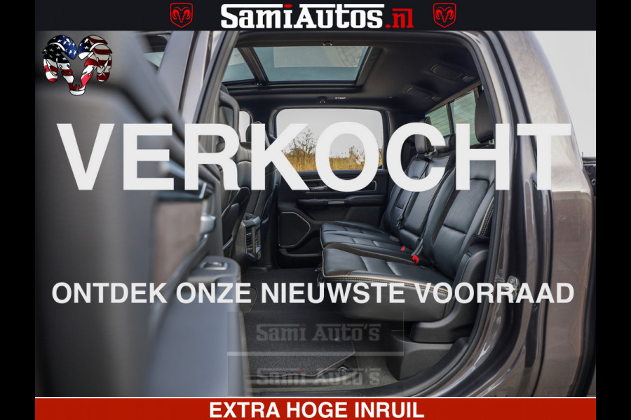 Dodge Ram 1500 Laramie Sport 5.7 V8 HEMI 402PK 4x4 | Panorama dak | 12' Scherm |Granite Crystal Metallic | Crew Cab | 5 Persoons | Dubbele Cabine | DC | VOORRAAD NR 2526 - 1272 |