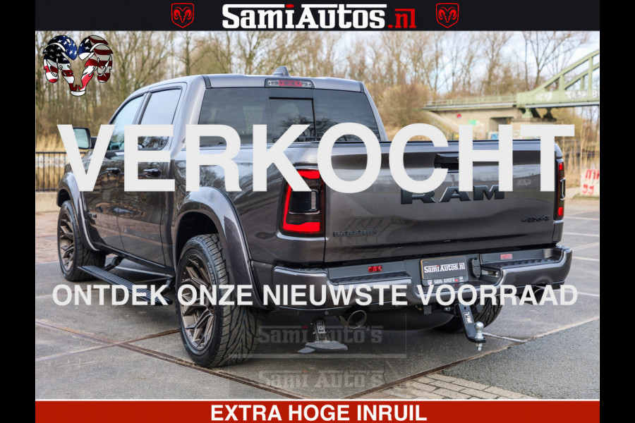 Dodge Ram 1500 Laramie Sport 5.7 V8 HEMI 402PK 4x4 | Panorama dak | 12' Scherm |Granite Crystal Metallic | Crew Cab | 5 Persoons | Dubbele Cabine | DC | VOORRAAD NR 2526 - 1272 |