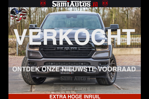 Dodge Ram 1500 Laramie Sport 5.7 V8 HEMI 402PK 4x4 | Panorama dak | 12' Scherm |Granite Crystal Metallic | Crew Cab | 5 Persoons | Dubbele Cabine | DC | VOORRAAD NR 2526 - 1272 |