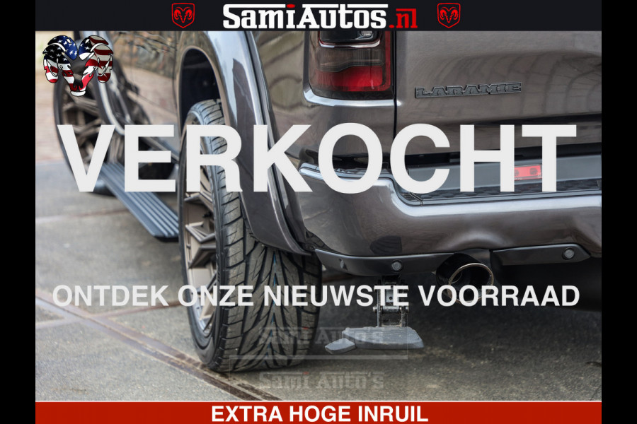 Dodge Ram 1500 Laramie Sport 5.7 V8 HEMI 402PK 4x4 | Panorama dak | 12' Scherm |Granite Crystal Metallic | Crew Cab | 5 Persoons | Dubbele Cabine | DC | VOORRAAD NR 2526 - 1272 |