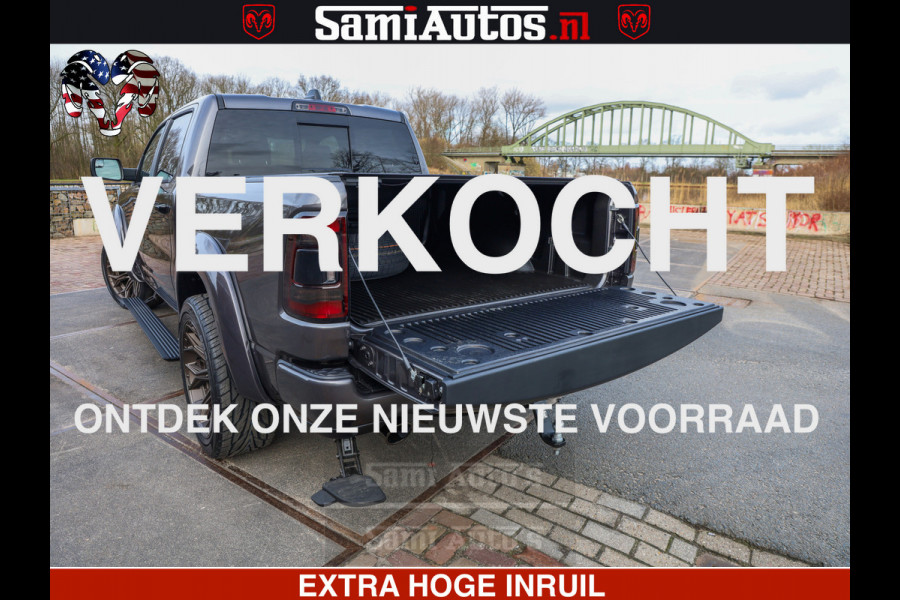 Dodge Ram 1500 Laramie Sport 5.7 V8 HEMI 402PK 4x4 | Panorama dak | 12' Scherm |Granite Crystal Metallic | Crew Cab | 5 Persoons | Dubbele Cabine | DC | VOORRAAD NR 2526 - 1272 |