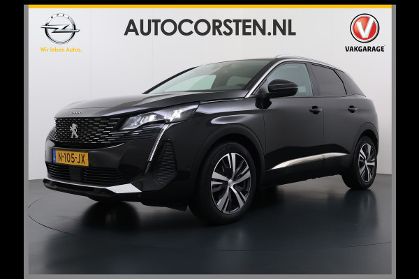 Peugeot 3008 1.2T 131PK AUT. Trekhaak 360°Camera 1/2 Leer 18" Navi Ecc Apple Carplay Android Connected-Apps Cruise Control Pdc Blue Premium Keyless Elek.Achterklep Privacy Glas BordHerkenning Lane Assist Led Lmv 18" Regen-Lichtsensor Bluetooth 1.400KG Trekgewicht Dealeronderhouden, laatste-Beurt-93.400km Origineel Nederlandse Auto 1400kg trekvermogen
