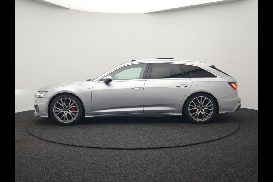 Audi A6 Avant 55 TFSI e quattro S Competition PHEV 367pk Dealer O.H. | 2x S-Line | Trekhaak Af Fabriek | Panodak | 360 Camera | Bang & Olufsen | Adaptive Cruise | Sportstoelen Memory & Verwarmd | Apple Carplay | Keyless | Stuur Verwarmd | Virtual | Navigatie | Plug In Hybrid