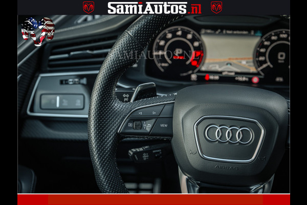 Audi RS Q8 RSQ8 BLACK OPS | 600PK 4.0 V8 TFSI QUATTRO | HUD | 4 WIELBESTURING | 23 INCH AUDI SPORT WHEELS | RS BEKLEDING ZWART | PANO | SOF BANG & OLUFSEN | PANORAMA DAK | De Lamborghini Urus en Audi RS Q8 zijn beide supersnelle SUV's met dezelfde basis (4.0L V8 twin-turbo motor van de VW Group)