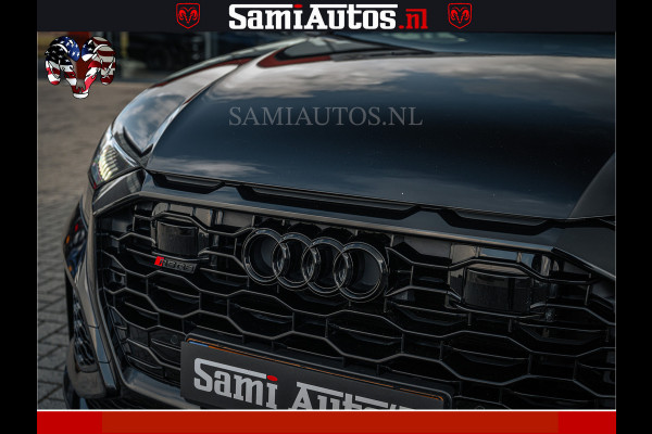 Audi RS Q8 RSQ8 BLACK OPS | 600PK 4.0 V8 TFSI QUATTRO | HUD | 4 WIELBESTURING | 23 INCH AUDI SPORT WHEELS | RS BEKLEDING ZWART | PANO | SOF BANG & OLUFSEN | PANORAMA DAK | De Lamborghini Urus en Audi RS Q8 zijn beide supersnelle SUV's met dezelfde basis (4.0L V8 twin-turbo motor van de VW Group)