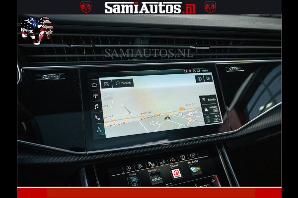 Audi RS Q8 RSQ8 BLACK OPS | 600PK 4.0 V8 TFSI QUATTRO | HUD | 4 WIELBESTURING | 23 INCH AUDI SPORT WHEELS | RS BEKLEDING ZWART | PANO | SOF BANG & OLUFSEN | PANORAMA DAK | De Lamborghini Urus en Audi RS Q8 zijn beide supersnelle SUV's met dezelfde basis (4.0L V8 twin-turbo motor van de VW Group)