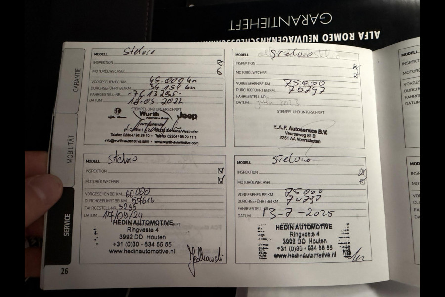 Alfa Romeo Stelvio 2.0 T AWD Super VAN € 33.900,- VOOR € 28.877, - UW LENTEVOORDEEL: € 5.023,-!  | BOMVOL| STOEL/ STUURVERW.| ELEK. ACHTERKLEP| CAMERA| MEM. STOEL| DODE HOEK| APPLE CARPLAY| RIJKLAARPRIJS. INCL 12 MND BOVAG GARANTIE