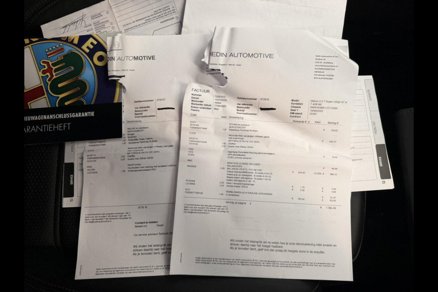 Alfa Romeo Stelvio 2.0 T AWD Super VAN € 33.900,- VOOR € 28.877, - UW LENTEVOORDEEL: € 5.023,-!  | BOMVOL| STOEL/ STUURVERW.| ELEK. ACHTERKLEP| CAMERA| MEM. STOEL| DODE HOEK| APPLE CARPLAY| RIJKLAARPRIJS. INCL 12 MND BOVAG GARANTIE