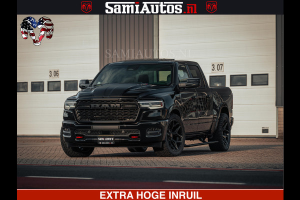 Dodge Ram Limited H.O 540PK 706Nm | Massage + Full Option | De Meest Luxe en Volle Pick-Up in zijn Klasse | Comfortabele Dubbele Cabine met Royale 5 Zitplaatsen | BPM vrij | Nu Leverbaar uit Voorraad | Voorraad Nr 2326 - 5169