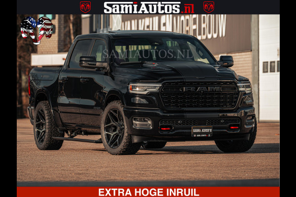 Dodge Ram Limited H.O 540PK 706Nm | Massage + Full Option | De Meest Luxe en Volle Pick-Up in zijn Klasse | Comfortabele Dubbele Cabine met Royale 5 Zitplaatsen | BPM vrij | Nu Leverbaar uit Voorraad | Voorraad Nr 2326 - 5169
