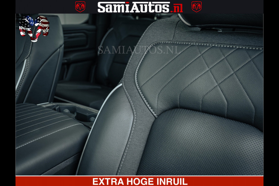 Dodge Ram Limited H.O 540PK 706Nm | Massage + Full Option | De Meest Luxe en Volle Pick-Up in zijn Klasse | Comfortabele Dubbele Cabine met Royale 5 Zitplaatsen | BPM vrij | Nu Leverbaar uit Voorraad | Voorraad Nr 2326 - 5169
