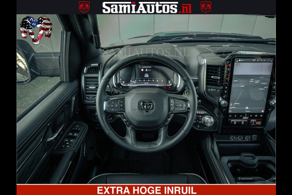 Dodge Ram Limited H.O 540PK 706Nm | Massage + Full Option | De Meest Luxe en Volle Pick-Up in zijn Klasse | Comfortabele Dubbele Cabine met Royale 5 Zitplaatsen | BPM vrij | Nu Leverbaar uit Voorraad | Voorraad Nr 2326 - 5169