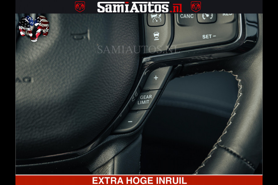 Dodge Ram Limited H.O 540PK 706Nm | Massage + Full Option | De Meest Luxe en Volle Pick-Up in zijn Klasse | Comfortabele Dubbele Cabine met Royale 5 Zitplaatsen | BPM vrij | Nu Leverbaar uit Voorraad | Voorraad Nr 2326 - 5169