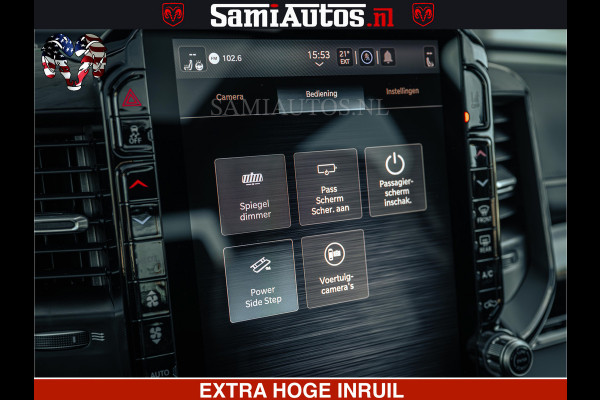Dodge Ram Limited H.O 540PK 706Nm | Massage + Full Option | De Meest Luxe en Volle Pick-Up in zijn Klasse | Comfortabele Dubbele Cabine met Royale 5 Zitplaatsen | BPM vrij | Nu Leverbaar uit Voorraad | Voorraad Nr 2326 - 5169