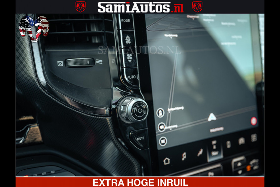 Dodge Ram Limited H.O 540PK 706Nm | Massage + Full Option | De Meest Luxe en Volle Pick-Up in zijn Klasse | Comfortabele Dubbele Cabine met Royale 5 Zitplaatsen | BPM vrij | Nu Leverbaar uit Voorraad | Voorraad Nr 2326 - 5169