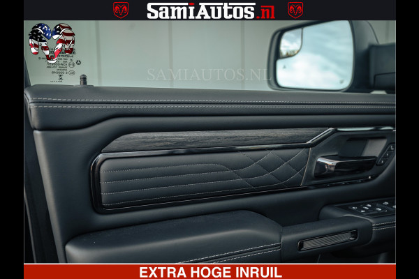 Dodge Ram Limited H.O 540PK 706Nm | Massage + Full Option | De Meest Luxe en Volle Pick-Up in zijn Klasse | Comfortabele Dubbele Cabine met Royale 5 Zitplaatsen | BPM vrij | Nu Leverbaar uit Voorraad | Voorraad Nr 2326 - 5169