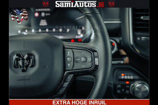 Dodge Ram Limited H.O 540PK 706Nm | Massage + Full Option | De Meest Luxe en Volle Pick-Up in zijn Klasse | Comfortabele Dubbele Cabine met Royale 5 Zitplaatsen | BPM vrij | Nu Leverbaar uit Voorraad | Voorraad Nr 2326 - 5169