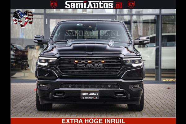 Dodge Ram 1500 LIMITED NIGHT | 5.7 V8 HEMI | HUD | MWK | LUCHTVERING | EERSTE EIGENAAR | BOM VOL ALLE OPTIES | CREW CAB DUBBELE CABINE | 5 PERSOONS | DC | 40000 KM | MEEST VOLLE RAM PICK UP |