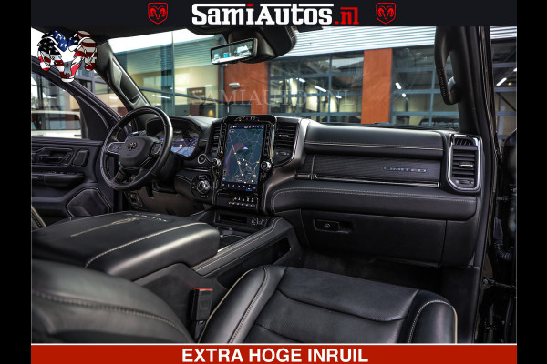 Dodge Ram 1500 LIMITED NIGHT | 5.7 V8 HEMI | HUD | MWK | LUCHTVERING | EERSTE EIGENAAR | BOM VOL ALLE OPTIES | CREW CAB DUBBELE CABINE | 5 PERSOONS | DC | 40000 KM | MEEST VOLLE RAM PICK UP |